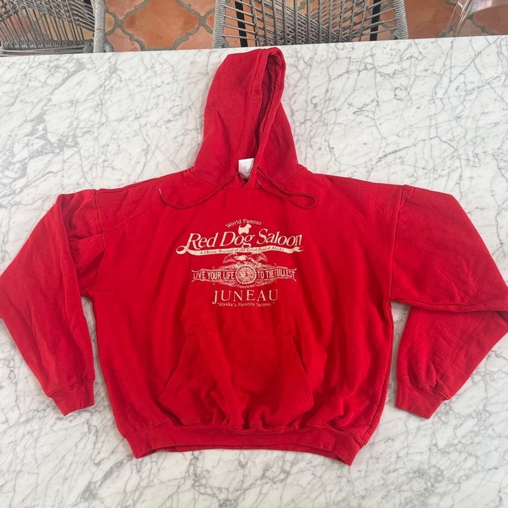 Red Dog Saloon Juneau Alaska sweatshirt scottish terrier Women’s XL Cropped